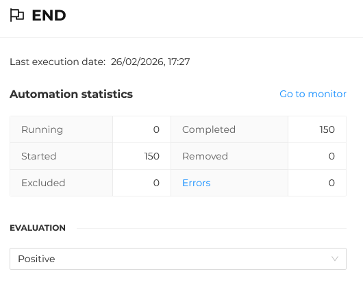 Automation evaluation selection