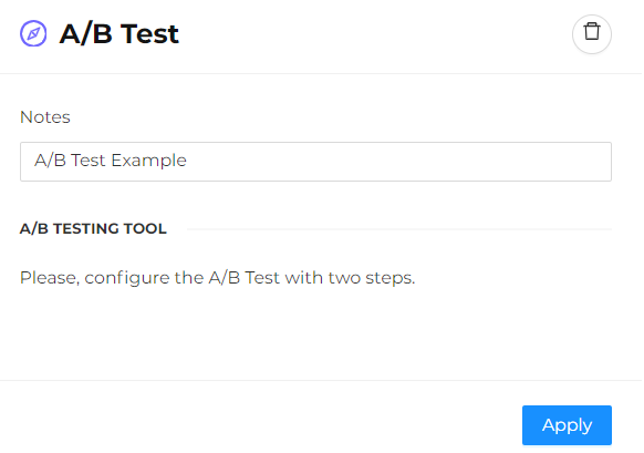 A/B test