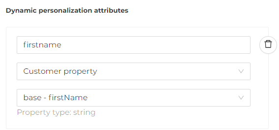 Attributes for Personalization