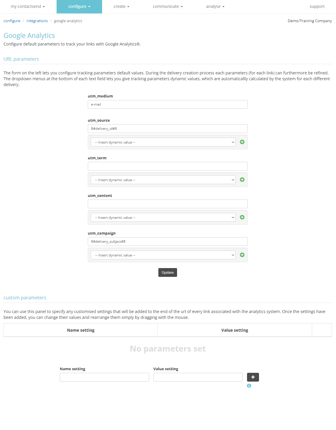 Google Analytics: utm parameters