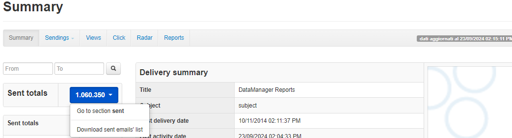 Summary: download totals