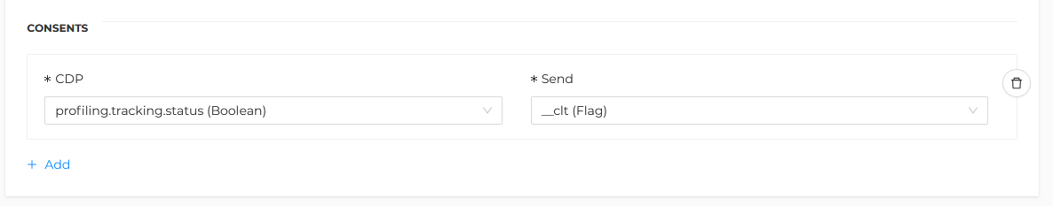 Mapping consent between CDP and Send