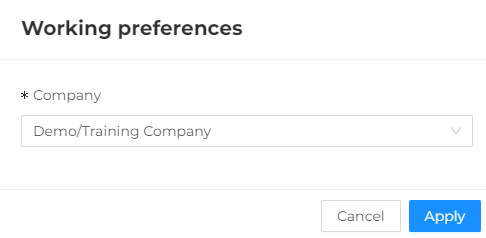 Working preferences Company