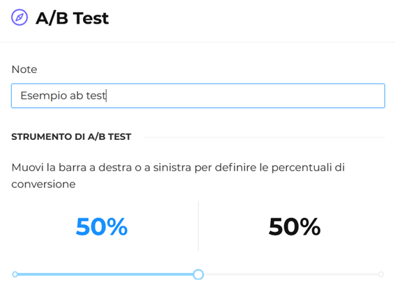 Percentuali automazione ab test