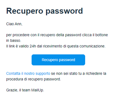 Come recuperare la password