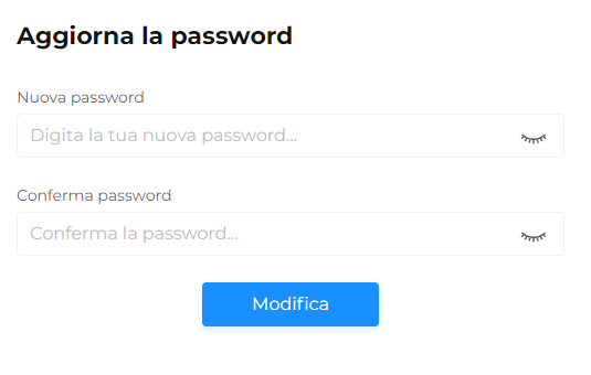 Aggiorna password