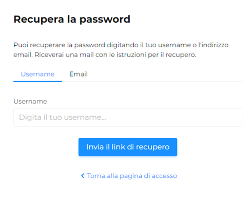 Come recuperare la password