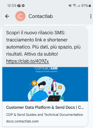 Esempio SMS